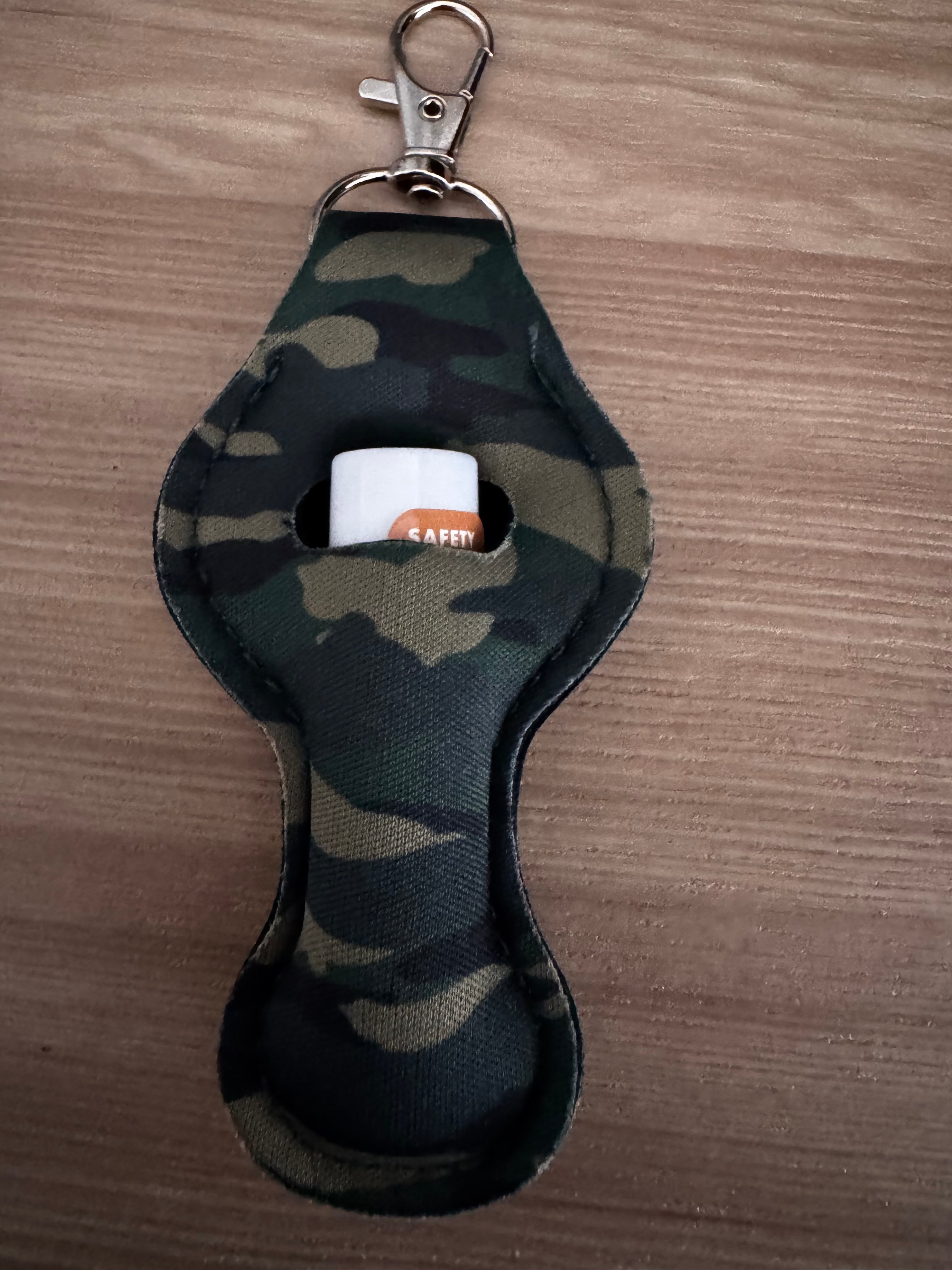 Chapstick holder with chapstick