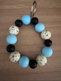 Beaded Silicone Keychains