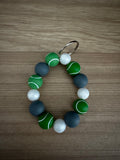 Beaded Silicone Keychains