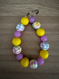 Beaded Silicone Keychains