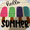 Hello Sunmmer Wooden Sign