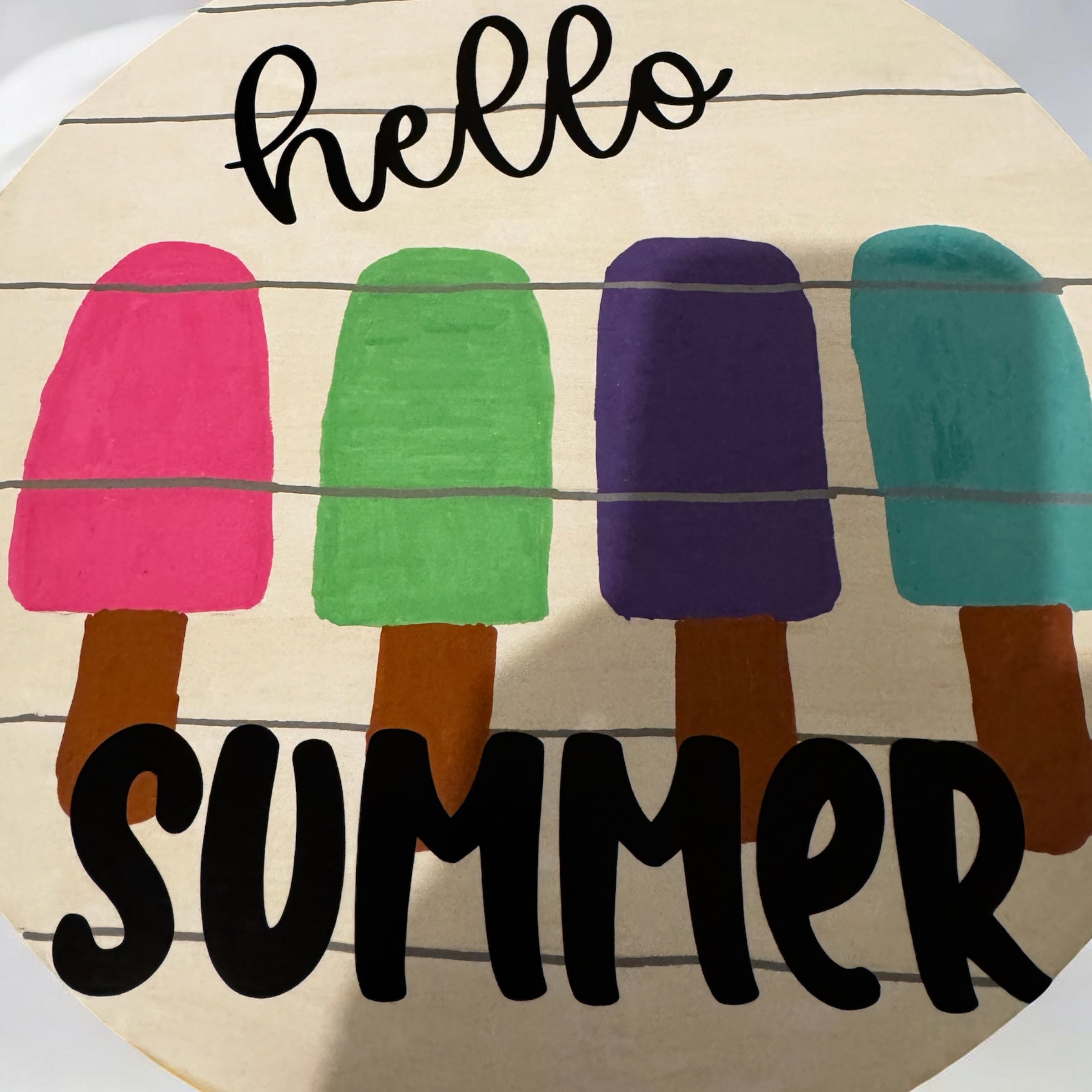 Hello Sunmmer Wooden Sign